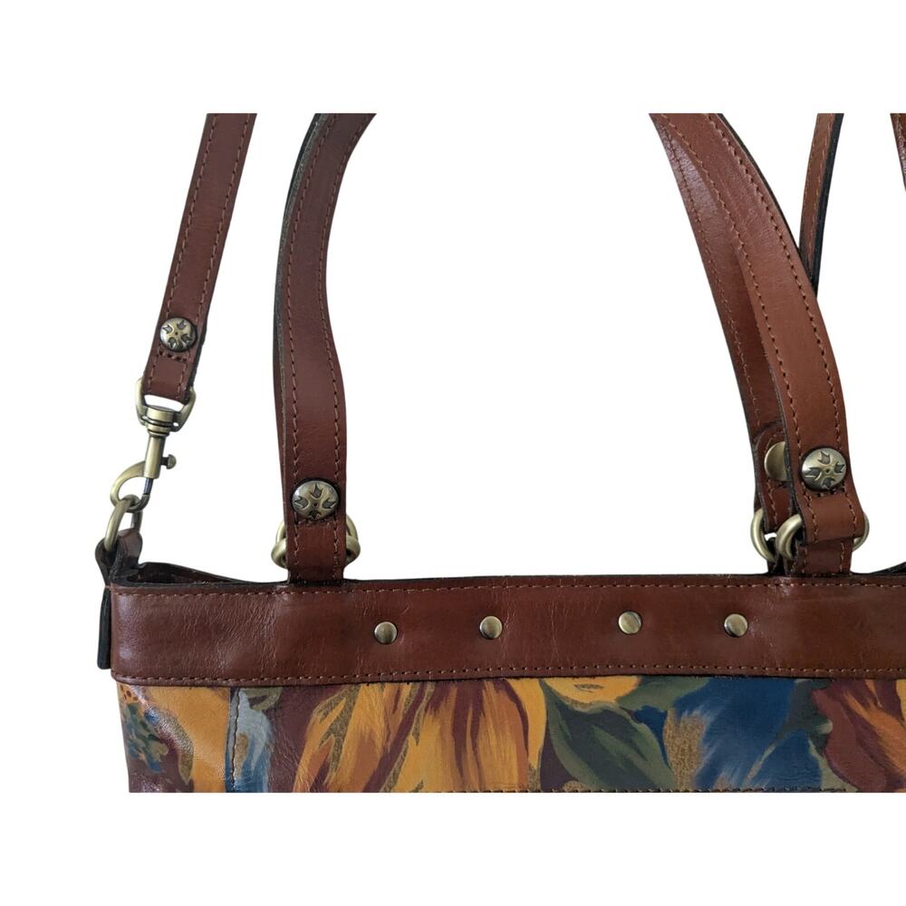 NWOT Patricia Nash MALLORY Large Leather Floral Print Handbag Tote Purse - Picture 4 of 12